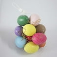 thumbnail image 4 of HEVIRGO 24Pcs/Bag Easter Artificial Egg Practical Widely Use Plastic Mini Hanging Egg Pendant for Kids,Light Brown, 4 of 10