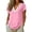 Pink, variant on Womens T Shirt V Neck Tshirt for Womens Summer Tops Basic Athletic Tops for Women