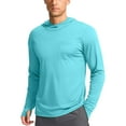 thumbnail image 5 of Men's UPF 50+ Hooded Rash Guard – Quick-Dry Long Sleeve Sun Protection Shirt with Thumbholes for Fishing, Hiking, Running & Water Sports, 5 of 9