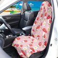 thumbnail image 3 of Uourmeti Front Seat Cover Towel Machine Washable Microfiber, Compatible with Van Truck Seat, for Cars Trucks SUVs, Red Mushroom Daisy, 3 of 7