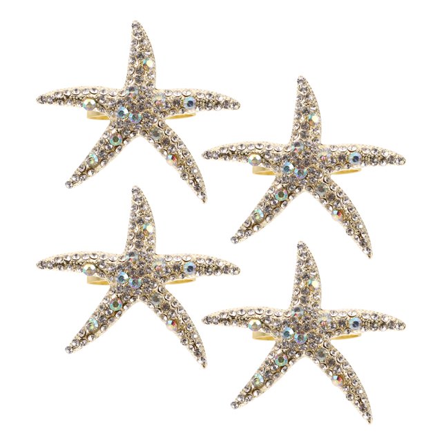 4 hebillas para servilletas domésticas, anillos creativos para servilletas, servilleteros decorativos.
