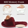 thumbnail image 5 of Women Fuzzy Slippers Cozy Soft Lightweight Memory Foam Indoor House Shoes Xmas Gifts for Womens Her Mom, 5 of 6
