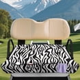 thumbnail image 3 of XYZCANDO Zebra Stripe Pattern Golf Cart Seat Covers Cozy, Quick Install Golf Cart Accessory Fit for Club Car, 3 of 8