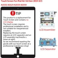 thumbnail image 2 of Touch Screen for iPad Air 3 2019 3rd Gen 10.5" A2152 A2153 A2154 A2123 Front Glass Panel Replacement （LCD not Included ） Without Home Button with Free Tools Kit + Tempered Glass (Black), 2 of 7