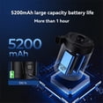 thumbnail image 2 of Bomba de Aire Eléctrica con Carga USB, 5200 MAh, Minibomba Desinfladora, 4300 Pa, 3 Boquillas para Cojines Inflables y de Aire, 2 of 7