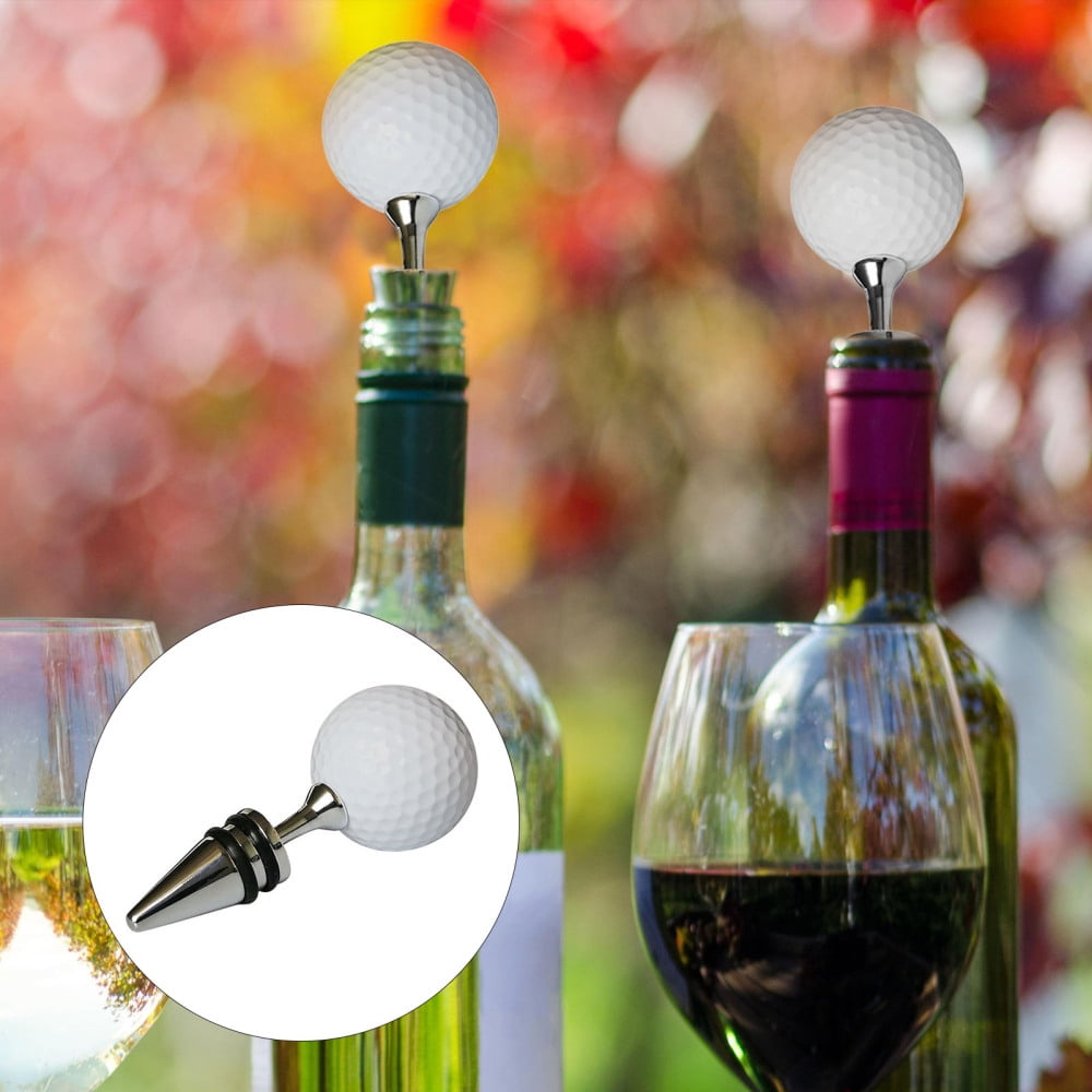 Golf Ball Wine Stoppers Sealing Wine Cork Novelty Wine & Beverage Bottle Plug, Wine Top