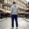 thumbnail image 5 of Resicozy Casual Cargo Pants Men Elastic Waist Sweatpants Loose Fit Lightweight Pants with Pockets Outdoor Hiking Athletic Joggers Navy S, 5 of 8
