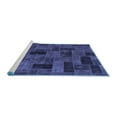 thumbnail image 2 of Ahgly Company Machine Washable Indoor Rectangle Abstract Blue Modern Area Rugs, 8' x 10', 2 of 4