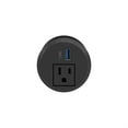 thumbnail image 2 of 2-inch Desktop Power Grommet with AC Outlet and USB-A/USB-C Ports in Black, 2 of 6