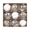 thumbnail image 1 of 9 Uds adornos de bolas de Navidad adornos navideños decoración DIY adornos colgantes de de Navidad para fiesta de año nuevo al aire libre Estilo A, 1 of 8
