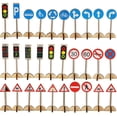 thumbnail image 1 of SHISUYAN Mini Panneaux Routiers Jeu de Rôle pour Enfants 30 Pcs 5.31x1.69x1.18 Po, 1 of 8