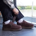 thumbnail image 4 of Zapatos de invierno Fitville, botas para hombre, zapatos de casa de algodón de felpa, zapatos anchos y gruesos cálidos, zapatos ligeros antideslizantes de un solo paso a prueba de frío, 4 of 5