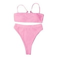 thumbnail image 3 of Bikini High Waisted Tummy Control Two Piece Swimsuit Sling Swimwear, 3 of 7