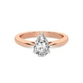 thumbnail image 3 of 3 Carat IGI Certified Pear Shape Lab Grown Diamond Engagement Ring | 14K Rose Gold | Azalea Classic Solitaire Diamond Ring | FG-VS1-VS2 Quality Friendly Diamonds, 3 of 5