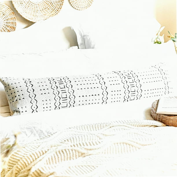 Lumbar pillow boho sale