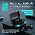 thumbnail image 4 of Hy-Undai Hy-T26 Pro Language Translator, New Translation Headphones Wireless High Precision Translation Headphones Support 75 Languages Play Music Bluetooth Over-Ear Earbuds Treble (Black) (Black), 4 of 9