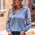 thumbnail image 2 of Jersey de manga larga, jersey con cuello en V, jersey con cuello en V, jersey informal para mujer, jersey con cuello en V, durabilidad mejorada, 2 of 6