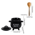 thumbnail image 4 of Home Decor Qwtwty Witch Soup Bowl Crucible Witch Candy Jar Witch Sugar Jar Witch Jar Decoration Ornament Holiday Dress Up, 4 of 6