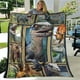 thumbnail image 2 of Manta de lana de franela de animales antiguos para niños, regalo de dinosaurio, mantas de dragón para sofá, sofá, dormitorio, sala de estar, 2 of 4