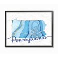 thumbnail image 2 of Stupell Industries Pennsylvania Agate Blue US State Design Framed Wall Art by Ziwei Li, 2 of 5