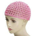 thumbnail image 5 of Simple Hollowout Skull Hat Crochet Hair Net Hat For Women Teens Knitted Brimless Hat for Sleep Breathable Head Accessory, 5 of 8