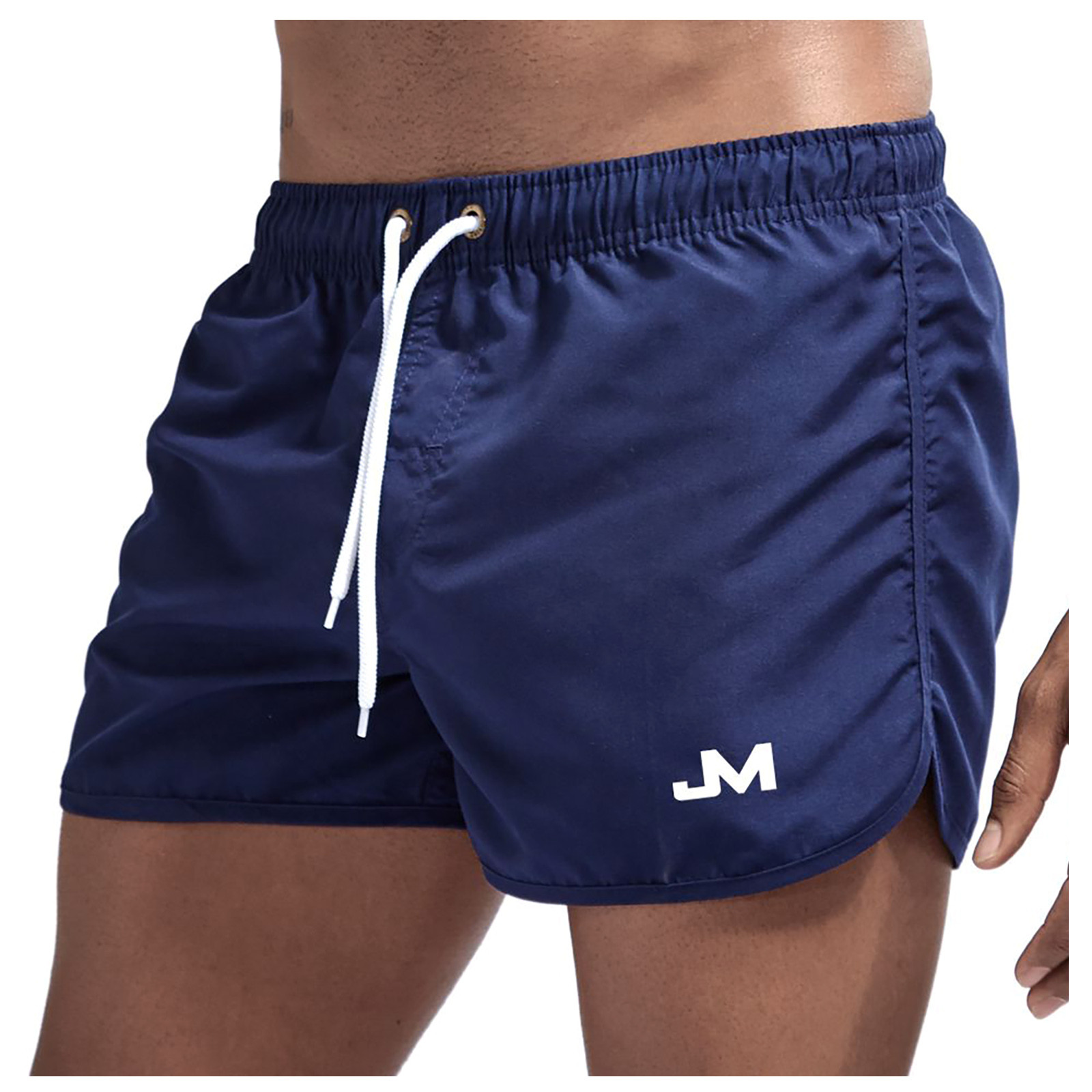 Mlqidk Swim Trunks Men Square Leg Bathing Suit Athletic Swim Shorts