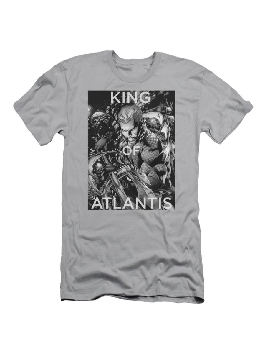 Trevco Mens JLA Justice League King of Atlantis Adult T-Shirt