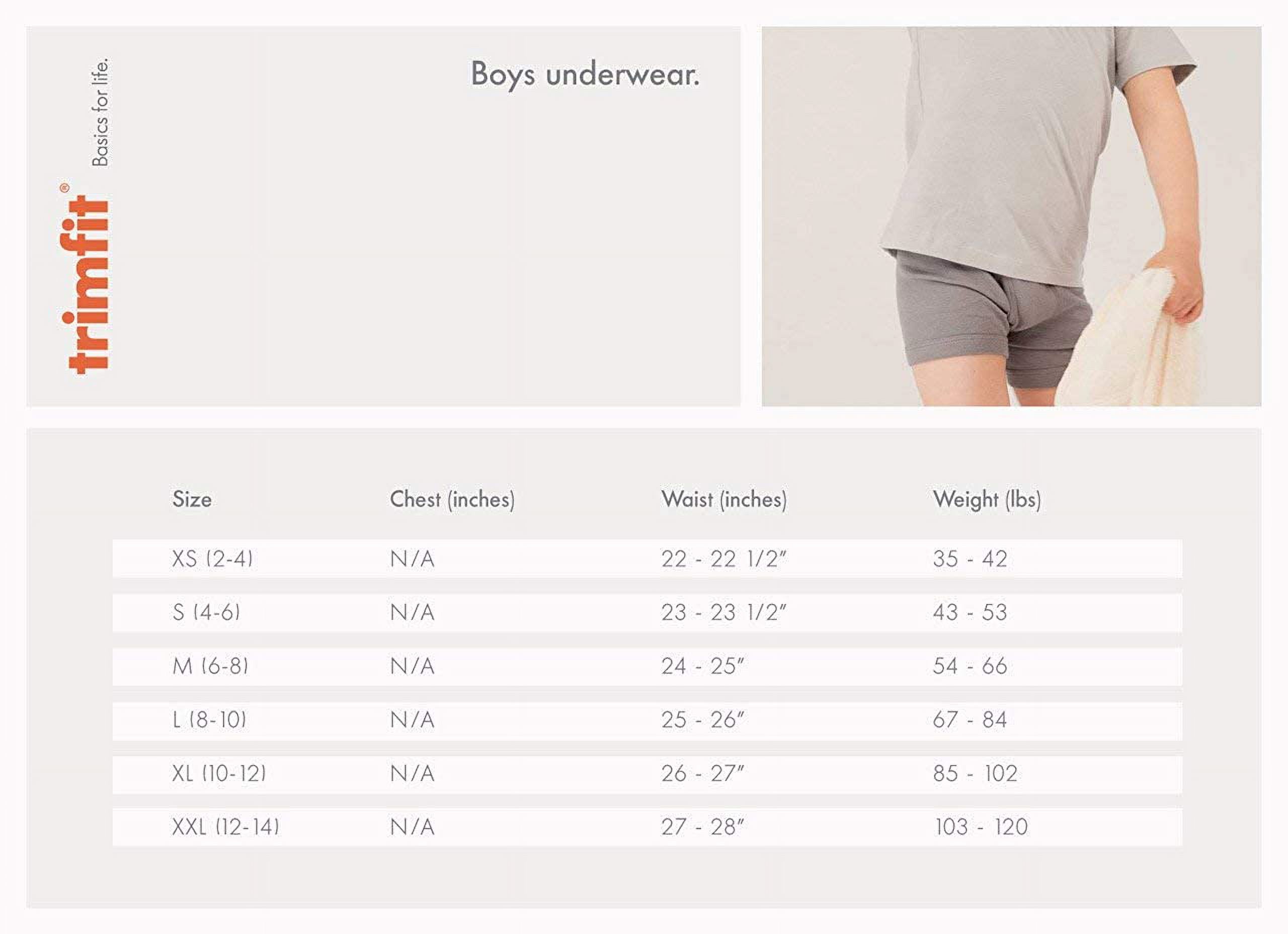 Trimfit Boys Briefs Underwear 8 Pack, Multiple Colors 