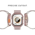 thumbnail image 2 of 2 Pack Case with Tempered Glass Screen Protector for Apple Watch SE(2023) Series 6/5/4/SE 40mm JZK Slim Guard Bumper Full Coverage Hard PC Protective Cover HD Ultra-Thin Cover for iWatch, 2 of 7