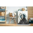 thumbnail image 2 of Ahgly Company Machine Washable Indoor Square Transitional Charcoal Black Area Rugs, 4' Square, 2 of 7