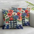 thumbnail image 3 of PHYHOO Decorations Pillow Covers Flag Floral Jar Freedom Buffalo Plaid Throw Pillow Covers Patriotic Pillows Decor Cushion Case, 3 of 5