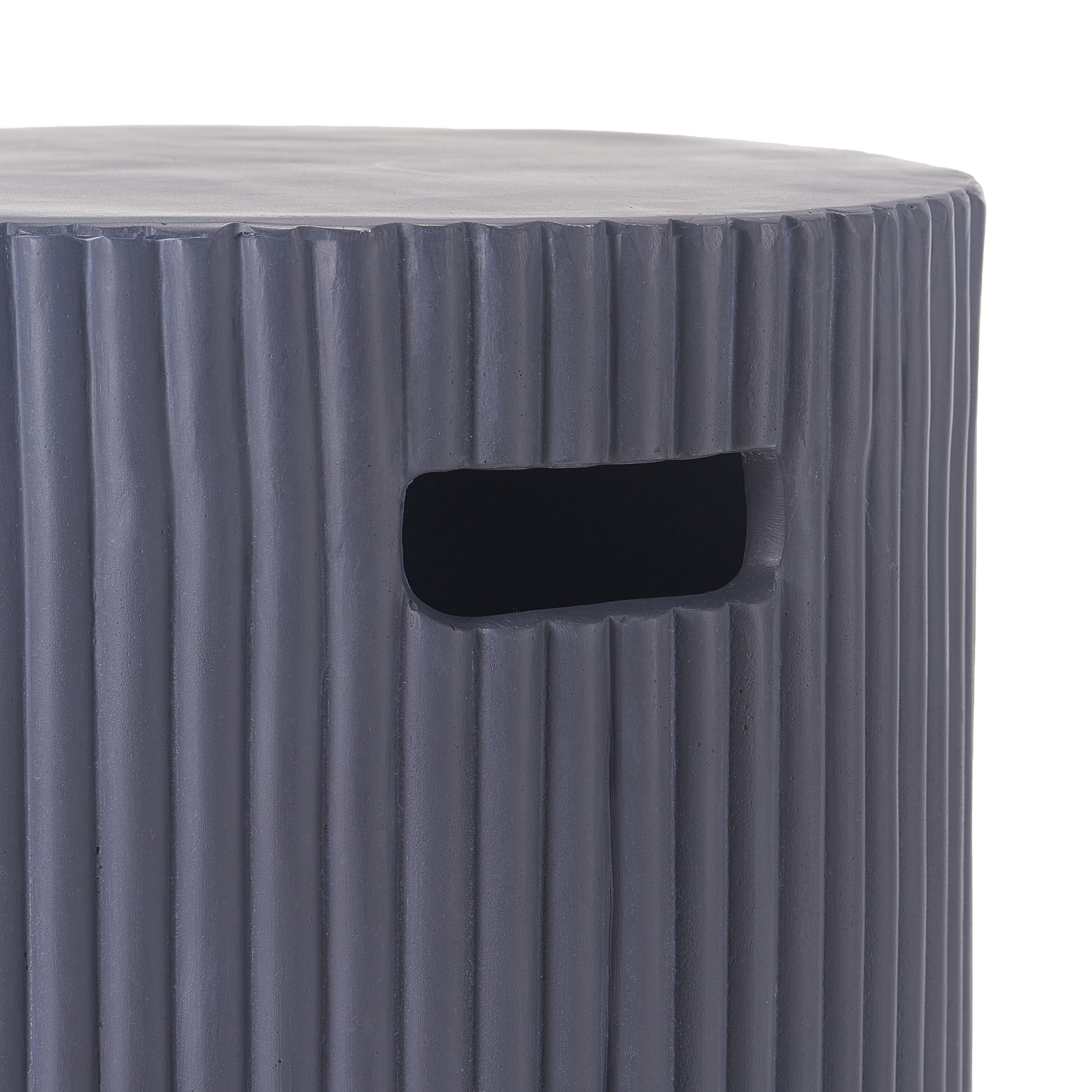 Christopher Knight Home 19.9" MGO Propane Tank Holder & Outdoor Side Table, Gray