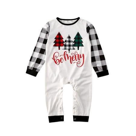 

IZhansean Family Matching Christmas Pajama Sets Christmastree Top Pants 2PCS Christmas PJs Bodysuits
