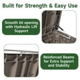 thumbnail image 5 of EasyUp 230 Gallon Resin Deck Box, Lockable Patio Outdoor Storage Box for Furniture, Garden Tools and Tools Storage, Waterproof Outside Storage Boxes, 5 of 6