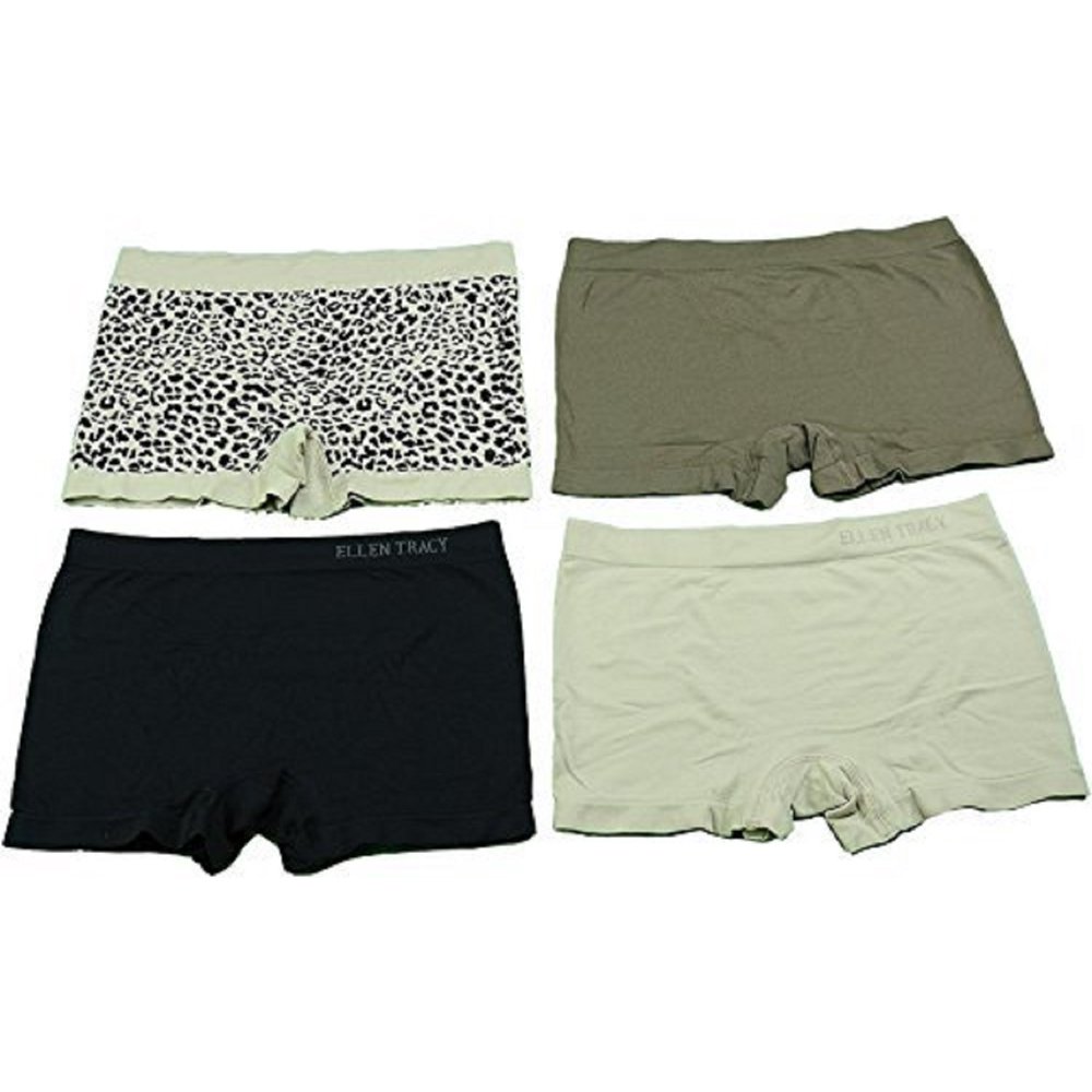 Ellen Tracy Ellen Tracy 4Pack Women's Medium(6) Boyshort Panties