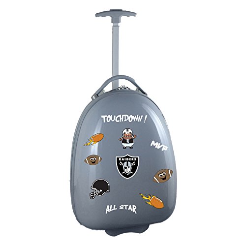Denco NFL Oakland Raiders Kids Lil' Adventurer Luggage Pod, 18inches