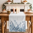thumbnail image 2 of Table Runner 108 Inches Long for Kitchen Dining, Blue Spring Floral Dresser Scarf Farmhouse, Dining Table Decorations for Wedding/Parties, Watercolor Elegant Pastoral Flowers 13 x 108 In, 2 of 8