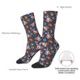 thumbnail image 4 of Vsdgher Christmas Bunny A Crew Socks for Men & Women, Breathable Casual Athletic Ankle Socks, 4 of 6