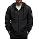 thumbnail image 2 of pstuiky Camisas casuales de manga larga para hombre, Chaqueta tipo cárdigan con capucha y cremallera de manga larga de color liso para hombre tops de invierno para hombre m, 2 of 5
