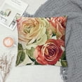 thumbnail image 2 of Vintage Spring Pink Flower Throw Pillow Covers Decorative Spring Floral Cushion Cases Pillow Case for Living Room, Couch and Bed Home Decoration (Flower Style), 2 of 5