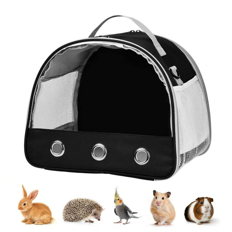 Petsfit Small Animal Carrier Hamster Carriers for Sugar  Glide,Hedgehog,Gecko,Baby Rat,Little Birds - Portable Bags with Shoulder  Strap,Breathable Mesh