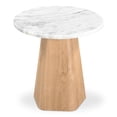 thumbnail image 2 of Moe's Home Collection Evelyn Accent Table Ashen Grey Matrix Marble Stone, 2 of 6