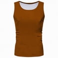 thumbnail image 6 of NOLDARES Mens Tank Tops Casual Summer Beach Vacation Hawaiian Style Muscle Gym Sleeveless Tee Shirts(Coffee,2XL), 6 of 8