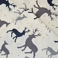 thumbnail image 1 of Pointehaven Heavy Weight Flannel Sheet Set, Full, Autumn Deer, 1 of 9
