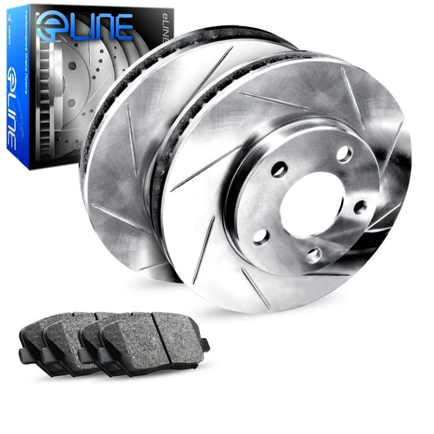 For 1998 2002 Honda Accord Rear Eline Slotted Brake Rotors Ceramic Brake Pads Walmart Com Walmart Com