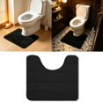 thumbnail image 5 of Non Toilet Floor Mat 16x20,Bath Rug Around Toilet Base,U Shaped Bathroom Floormat,Memory Foam Toilet Floor Rug,Machine Washable, 5 of 7