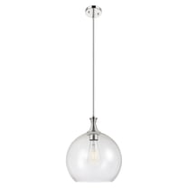 415-1S-PN-G124-14 Innovations Lighting Astor - 1 Light Stem Hung Pendant-14 Inch Wide and 18.38 Inch Tall-Polished Nickel Finish-Seedy Glass Color