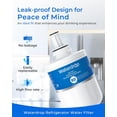 thumbnail image 4 of Waterdrop WD-F11B Refrigerator Water Filter, Replacement for Samsung® DA29-00003G, DA29-00003B, DA29-00003A, Aqua-Pure Plus, HAFCU1, RFG237AARS, FMS-1, RS22HDHPNSR, RSG25,6 Filters (Package May Vary), 4 of 9