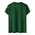 thumbnail image 3 of America 250 Shirts for Men Independence Day American Flag Print Short Sleeve Crew Neck T-Shirt Big and Tall Regular Fit Breathable Summer Tshirt, Dark Green, #01 Dark Green, 3 of 5
