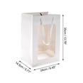 thumbnail image 3 of Unique Bargains Handheld Gift Bags for Various Occasions 1 Pc White Large, 3 of 5